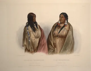 Femme de la tribu des Serpents et femme de la tribu des Cris